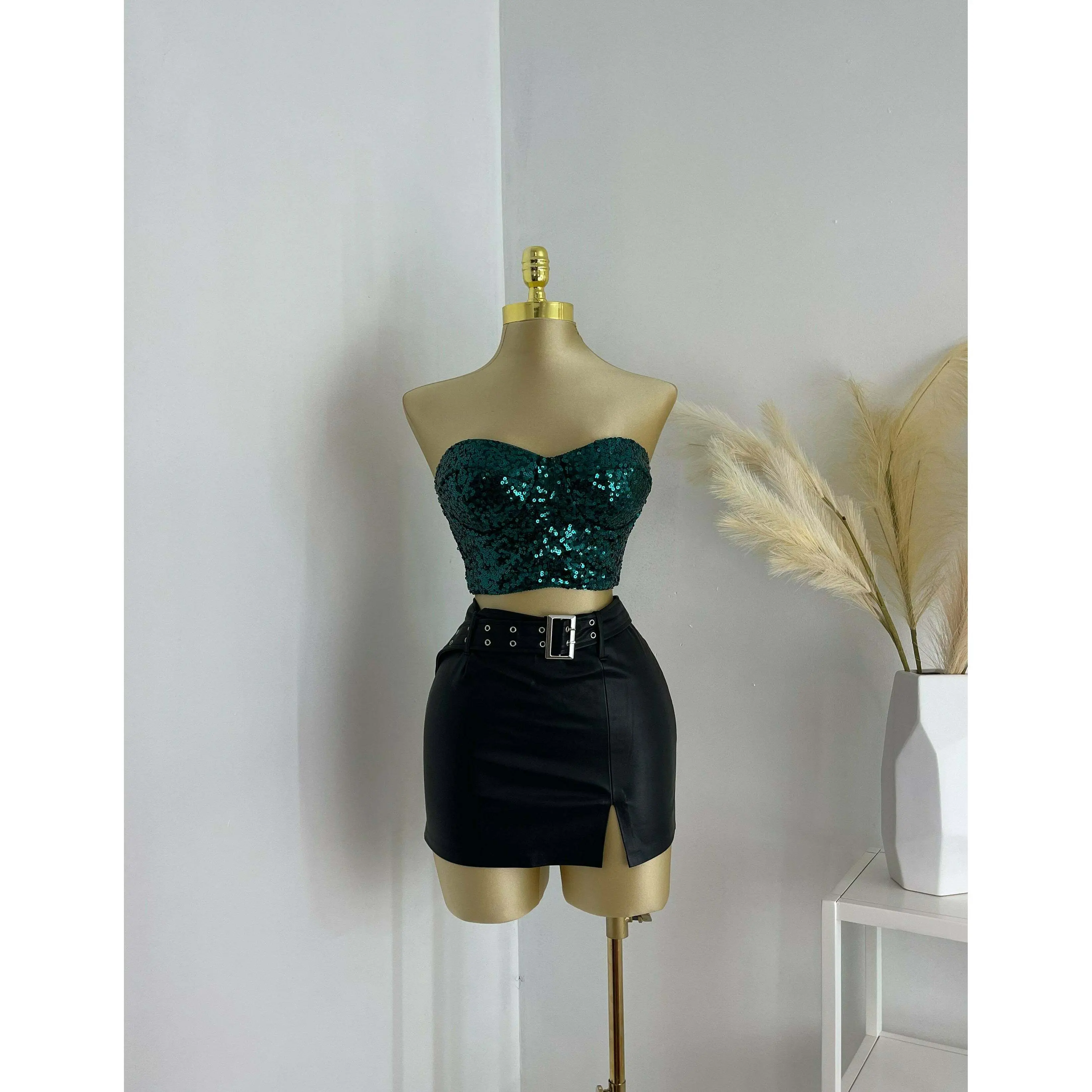Sparkly Sequin Top Emerald Sparkly Sequin Top Emerald