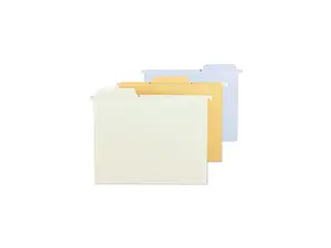 Smead 64054 FasTab Hanging File Folders, Letter, Assorted Fashion, 18/Box
