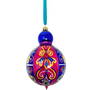 Floral Bloom Glass Bauble