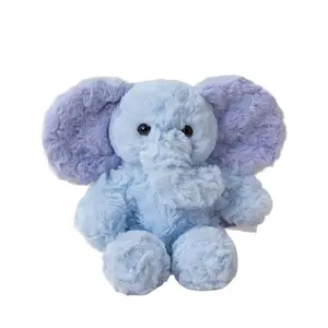 Cute Blue Mini Gigi Elephant Plush Toy, Soft Cartoon Animal Keychain, Unisex Gift for Girls, Long Nose Stuffed Doll, Bag Decoration