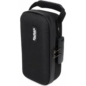 Kashmir Smell Proof Bag with Combination Lock Odor Proof Travel Case Activated Carbon Lining Lockable Smell Proof Storage Waterproof Locking Bag Smell Proof Container for Personal Items & Accessories
