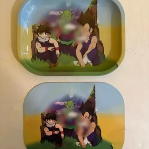 small bin with custom designs