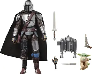 STAR WARS The Vintage Collection The Mandalorian & Grogu, The Mandalorian & Grogu Deluxe 3.75 Inch Collectible Action Figure