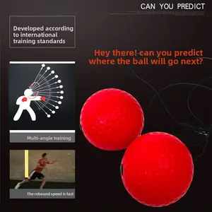 Head-mounted boxing speed ball for adults, dodging and sanda, kids' stress relief training device, magic fitness reaction ball mma karate guard gift