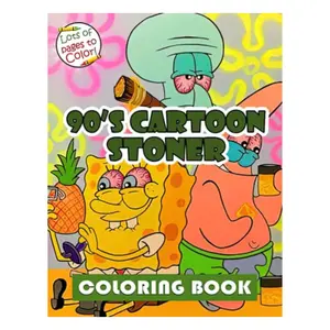90's Cartoon Stoner Coloring Book - August 2 2022 - Lots of Pages to Color - Paperback Edition