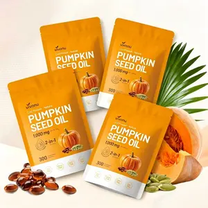 （Flash Sale 4-pack）Natural pumpkin seed oil and saw palmetto softgel 1000mg high content plant esters 300 capsules SummerVibes