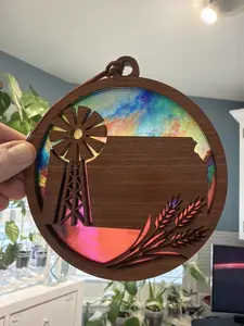 Kansas Suncatcher for Sunny Window Kansas Suncatcher for Sunny Window