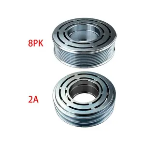 Car Air Conditioning Serpentine Belt Compressor Clutch Pulley Compressor Accessoires 2/8 Groove Belt Pulley 8pk for SD508 5H14