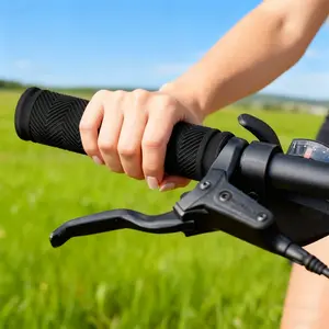 High Elastic Anti-Slip Wear-Resistant Bicycle Handlebar Grips, Universal Rubber Bike Handles, Cycling Gloves, Repair Equipment Accessories