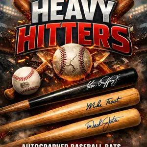 VO HOBBY SSR EDITION AUTOGRAPHED BASEBALL BAT TRIOS