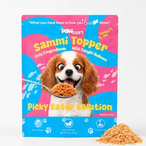 The Pawmart Freeze-Dried Salmon Dog/Cat Food Topper For Picky Eaters | Wild-Caught Salmon | Only 3 Ingredients | High-Protein Meal Enhancer For Dogs healthy treat