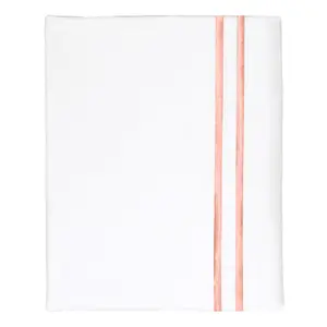 Coral Lines Embroidered Pillowcase Pair