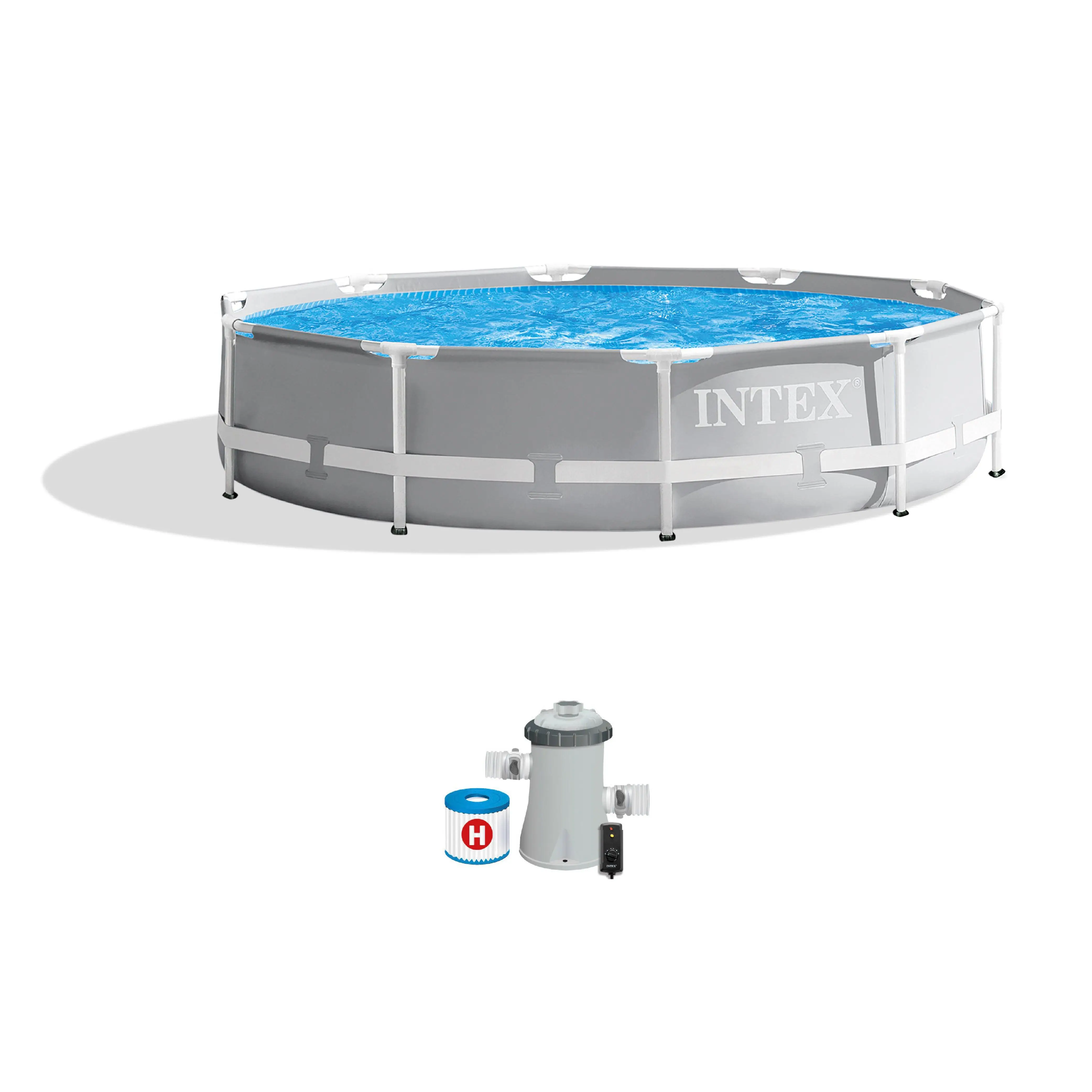 Intex Prism Frame Above Ground Swimming Pool with Pump