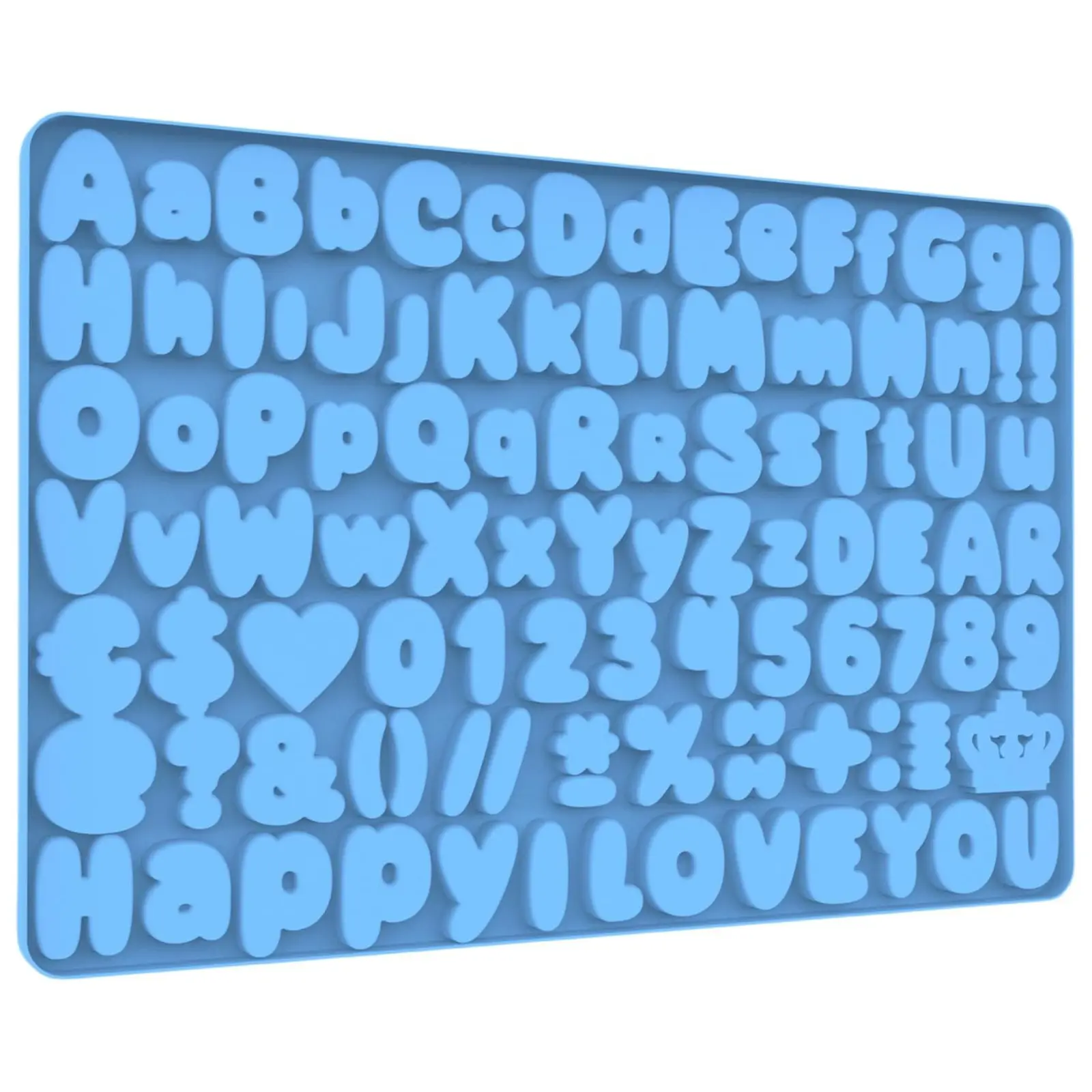 1 pc Letter Chocolate Silicone Molds, Number Candy Molds for Cake Decorations, Gummy Bear Mold Silicone with Scraper, Silicone Baking Molds, Baking Supplies (letter number molds 002)