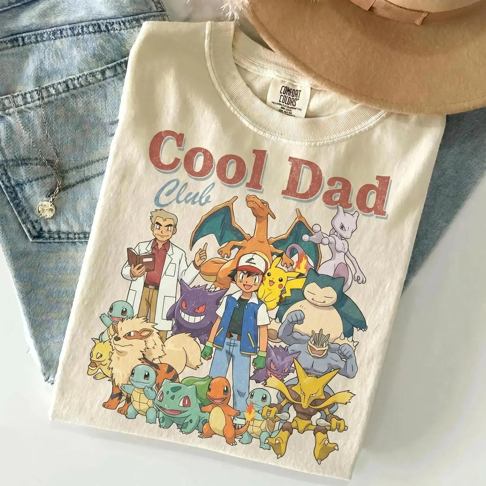 Anime Dad Tee - Monster Trainer Inspired Cool Dad Shirt, Father's Day Gift for Dad, Family Matching Tee