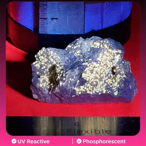 UV reactive Ohio brown fluorite in matrix