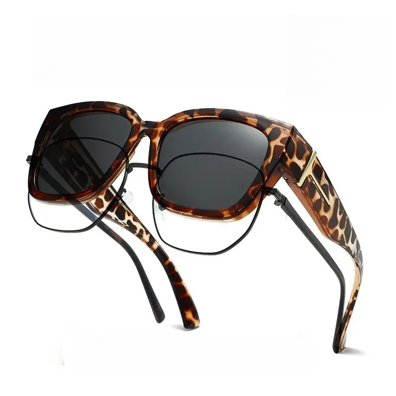 Tortoiseshell Frame, Black Grey Lenses