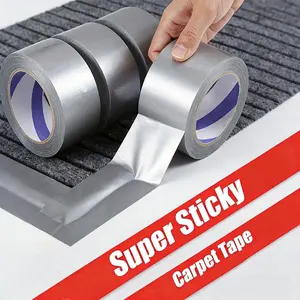 Extra Strong Waterproof Duct Tape, Tear-Resistant Aluminum Foil Tape, Versatile Silver Grey Adhesive, Waterproof & Moisture-Resistant Self-Adhesive Insulation Tape, Stove Top Protectors, For Walls, Plastic, Glass, Wood and Metal