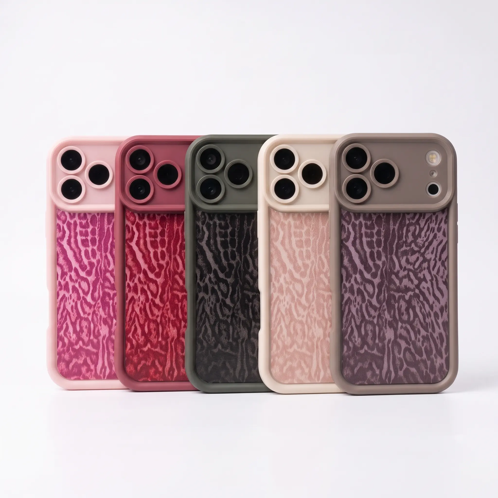 Leopard Print Pattern Case for iPhone 17 Pro Max 16 16e 15 14 Plus 13 12 11 Air XR X XS Plus Shockproof Drop Protection Rugged Durable Silicone Cover