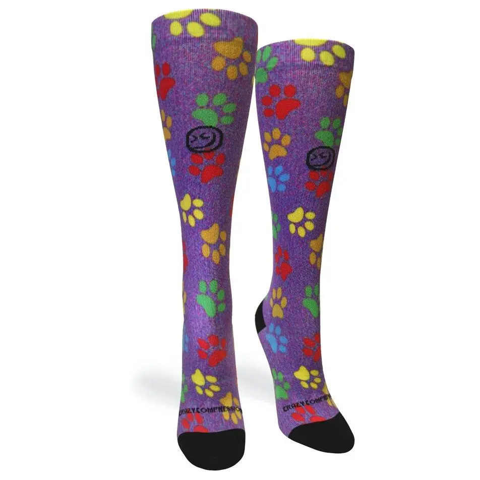 Paw Prints Station Purple - (Standard & Extra Wide)