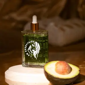 Organic Avocado Oil 100ml - Cold Pressed & Unrefined, Moisturizing for Hair, Packed with Vitamins & Essential Fatty Acids, All-Natural Formula