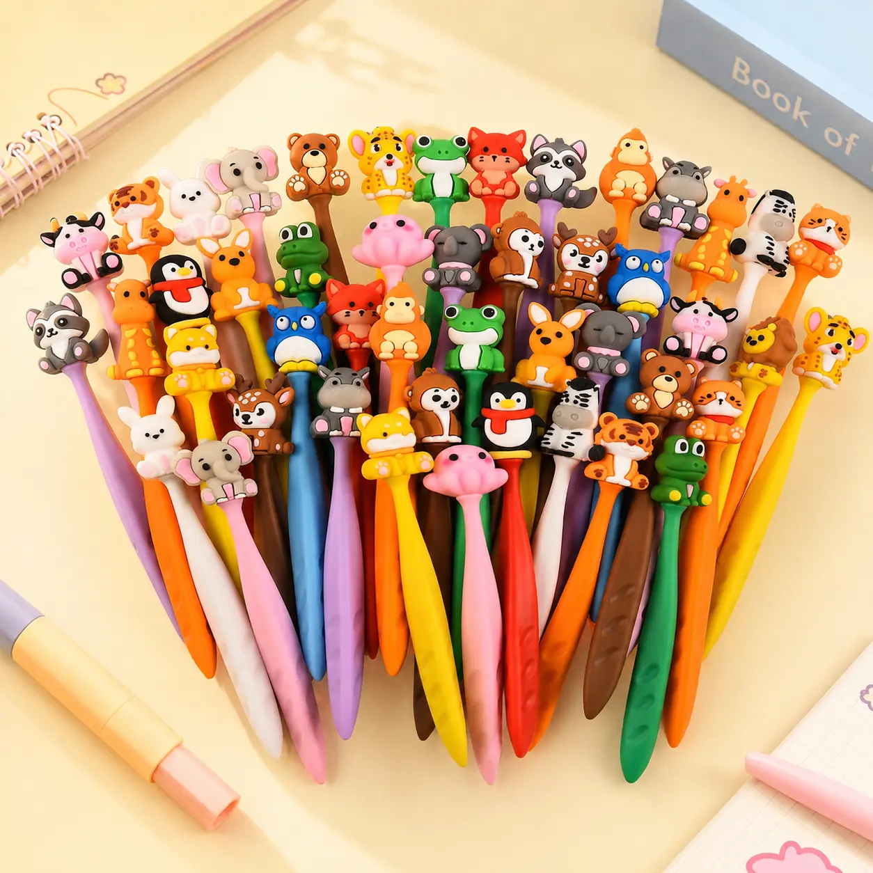 30 Pcs Cute Animals Bobblehead Eraser for Pencils Kawaii Erasers Cute School Supplies Fun Cartoon Erasers Back to School Supplies Birthday Classroom Gifts Stationery Office Desk Accessories