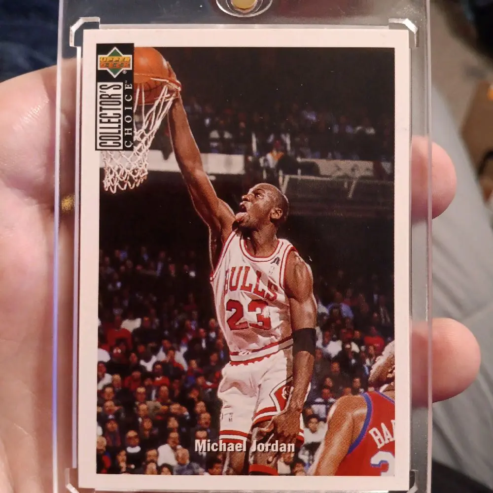 Michael Jordan Rare Collectors Choice Italian Sports Card, Raw Collectible Sports Card Single, Collectible Sports Cards