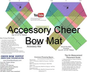 Cheer Bow Accessory Template Mat