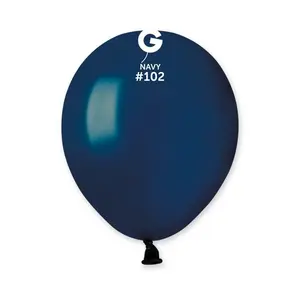 Gemar USA Navy A50 - 102 5 Inch Balloon for Parties Events and Decorations Code #102 Navy Color