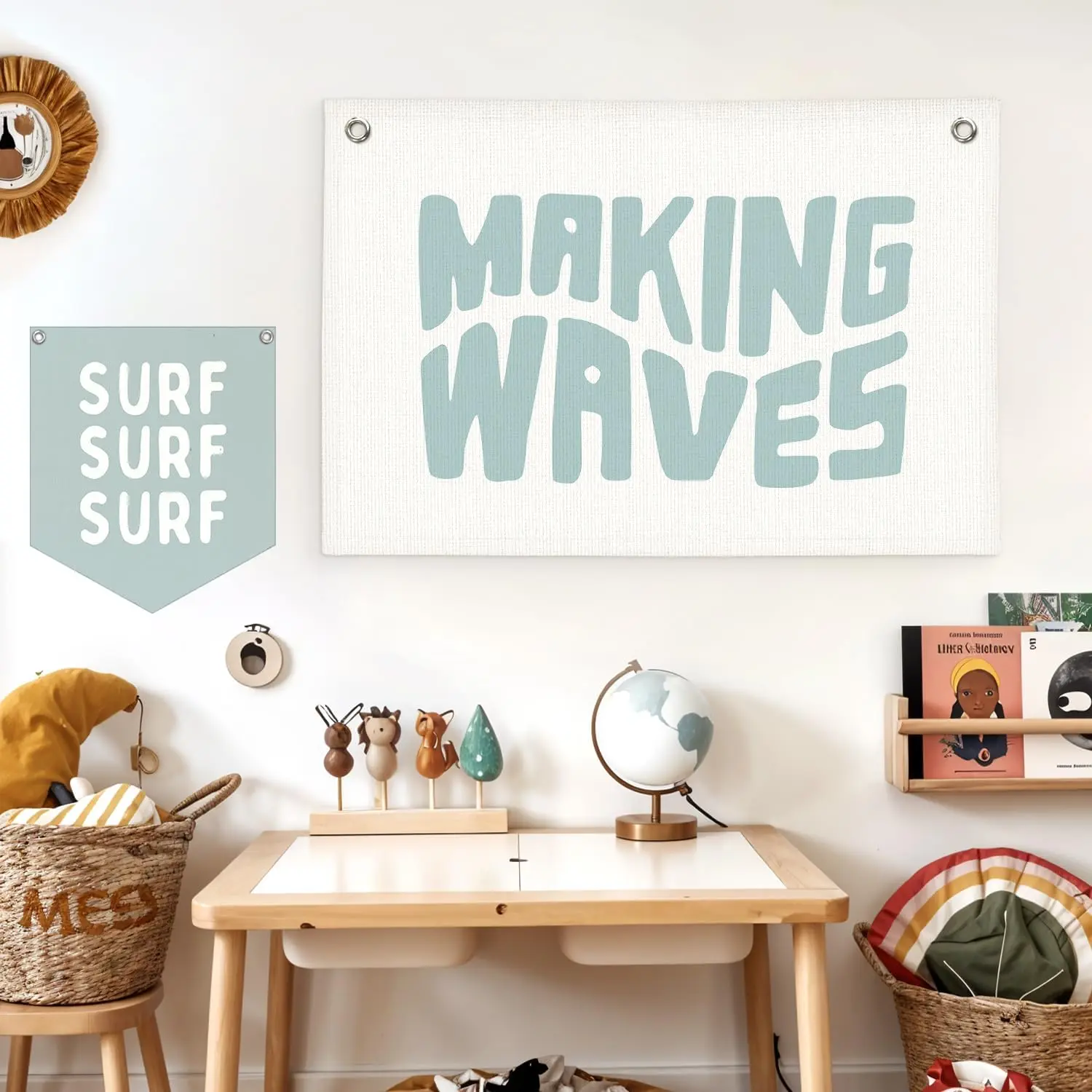 Coastal Room Decor Making Waves Canvas Banner Beach Kids Room Decor Surf Nursery Decor Wall Hanging Banner Flag 30x20 Inch Coastal Room Decor Making Waves Canvas Banner Beach Kids Room Decor Surf Nursery Decor Wall Hanging Banner Flag 30x20 Inch