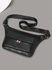 Men's Plain Zipper Closure Fashion Crossbody Bag, Fashionable Shoulder Bag, Adjustable Shoulder Strap, Suitable for Daily Use, Commuting, Travel, All Seasons, Commuter Crossbody Bag