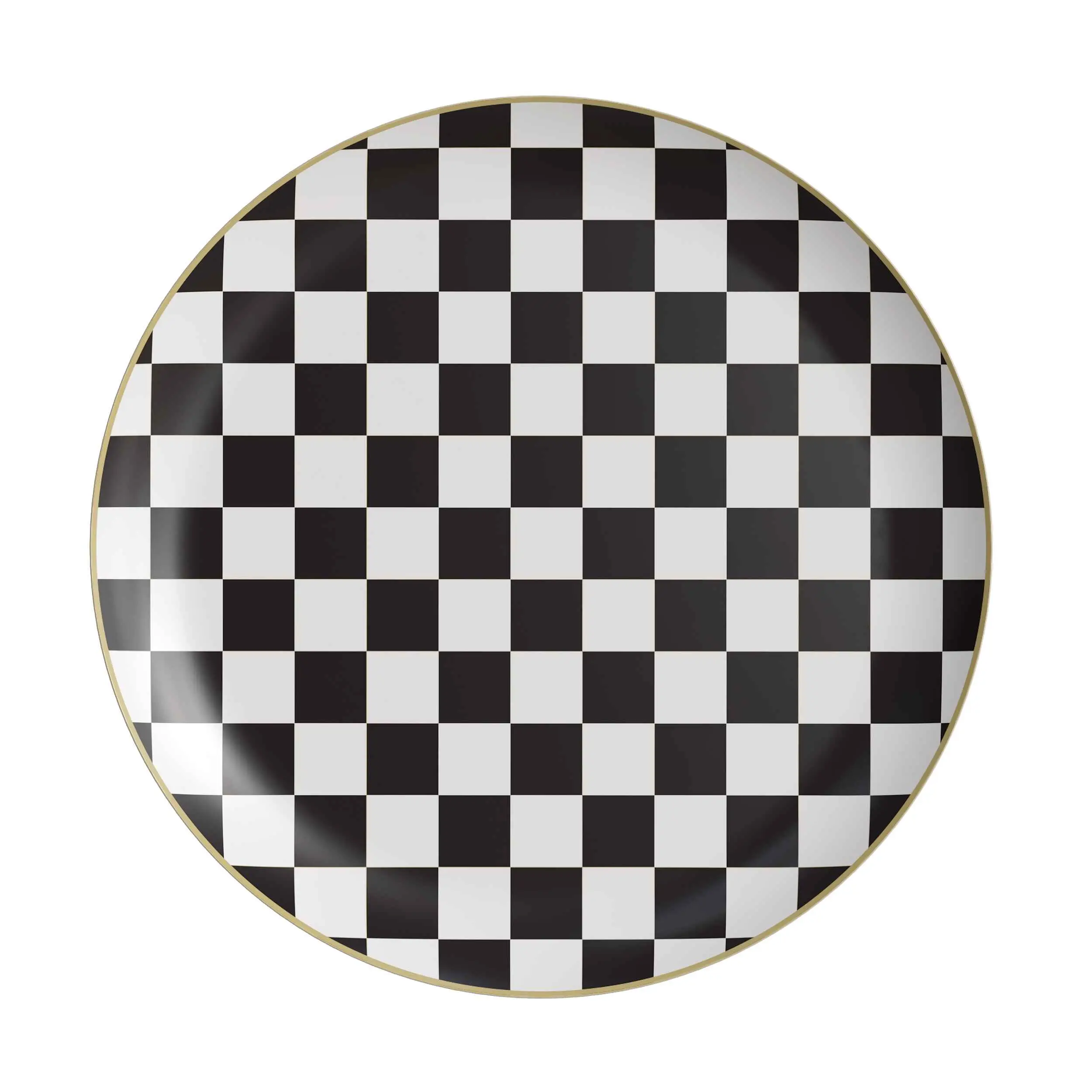 10 in. Earthtrends Checkered Design Plates | 20 Count