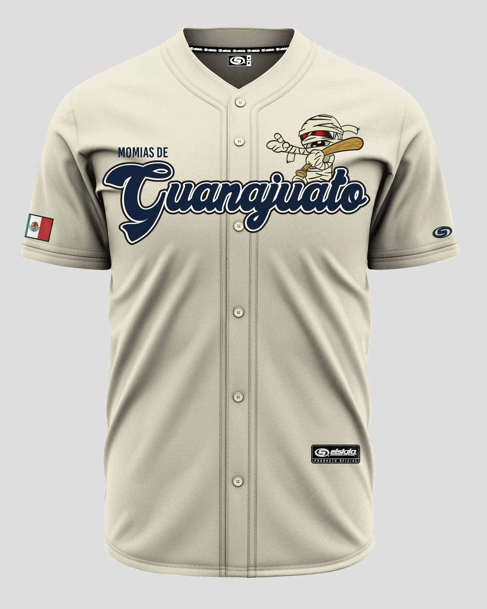 (BEIGE) momias de GUANAJUATO jersey, Mexico Baseball Jersey Hot For Sport, Baseball Gift For Fans