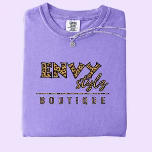 Envy Stylz Leopard Logo Graphic Tee