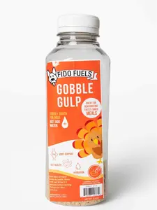 FIDO FUELS - Gobble Gulp Freeze Dried Bone Broth - Turkey-Based Nourishing Drink for Dogs  - USA Raised & Processed - Joint Support & Digestion Aid