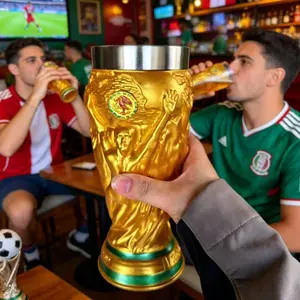 Hercules Cup Wine & Water Cups - Resin Football Award Model with Multi-Shape Display Suitable for / Use, Birthday Party Decorations, Fan Souvenir Collection, for Table Centerpiece Gift for Enthusiasts