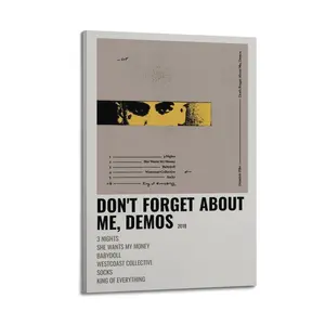 Dominic Fike Don't Forget About Me, Demos Poster for Bedroom Aesthetic Canvas Wall Art Living Room Posters Painting Picture Print Modern Family Decor Artist Bathroom Poster