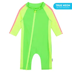 SwimZip Sunsuit - Boys UPF 50+ Long Sleeve Romper Sunsuit
