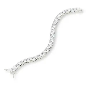 Radiance by Absolute™ 6mm Trilliant Magnetic Clasp Line Bracelet