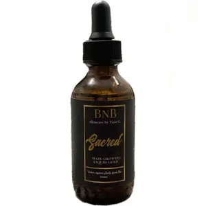 BnB Skincare by Tara G. Sacred Hair Growth Liquid Gold - All Natural Multi-Use Hair and Skin Oil (2oz)