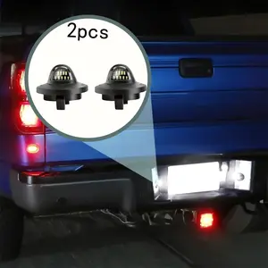 🔥Fits Ford Models Owners (F150-F550/Ranger/Bronco)! 2Pcs LED License Plate Light ✅ FCC Certified ✅ 5-Min Plug & Play ✅ Weatherproof + 12V Efficient! Fits 80s-2010s Old/New Ford Rides! Night Visibility Win! Led Car Lights