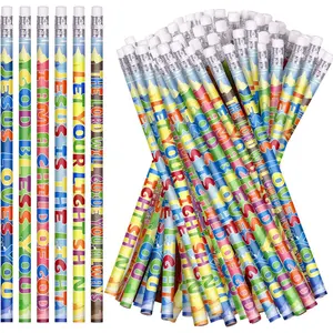 120 count Christian Pencils  Verses Pencils with Inspirational Scripture Easter Pencil Assorted Colors,  to School for Teachers, 6 Style (120)