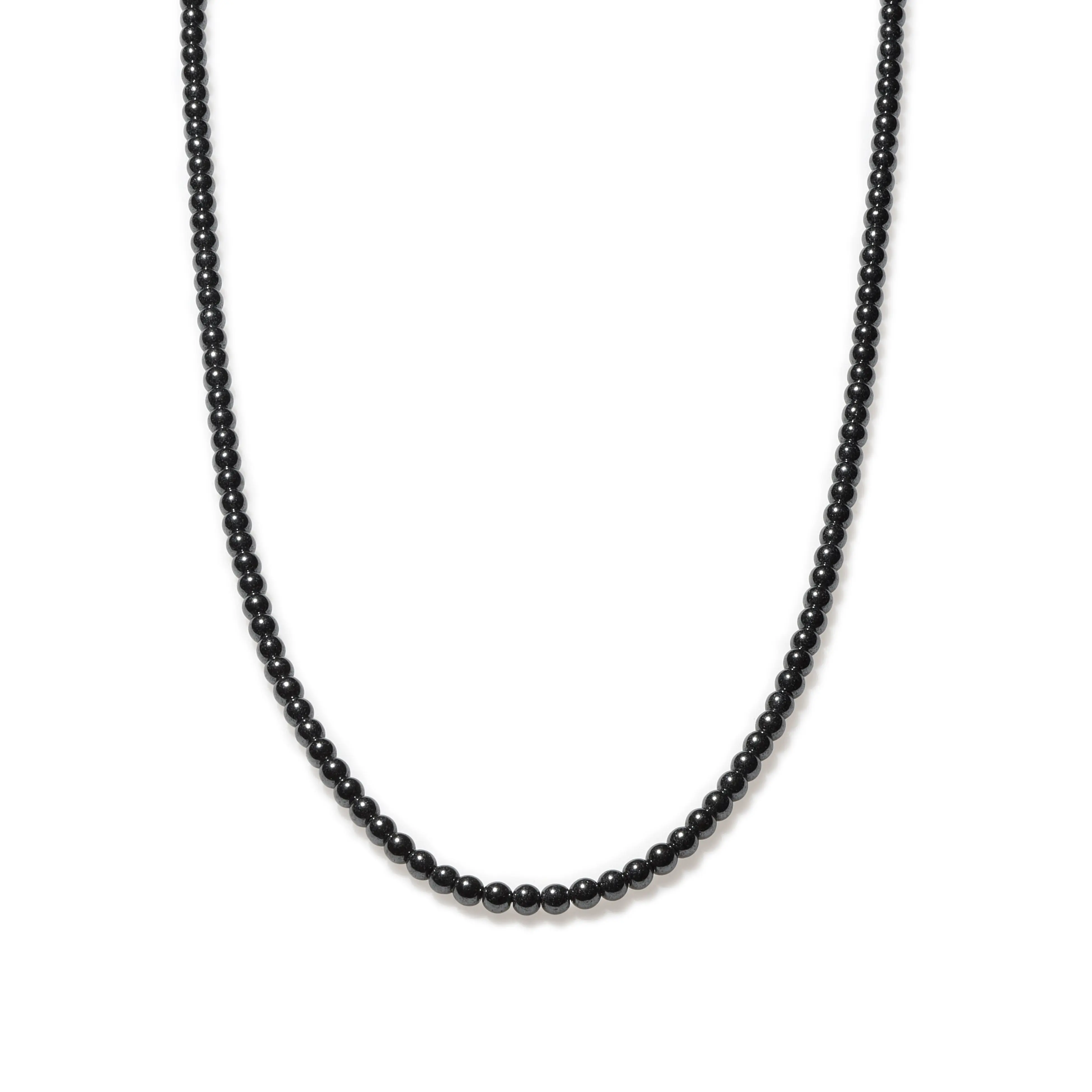 Hematite Beaded Necklace Mini