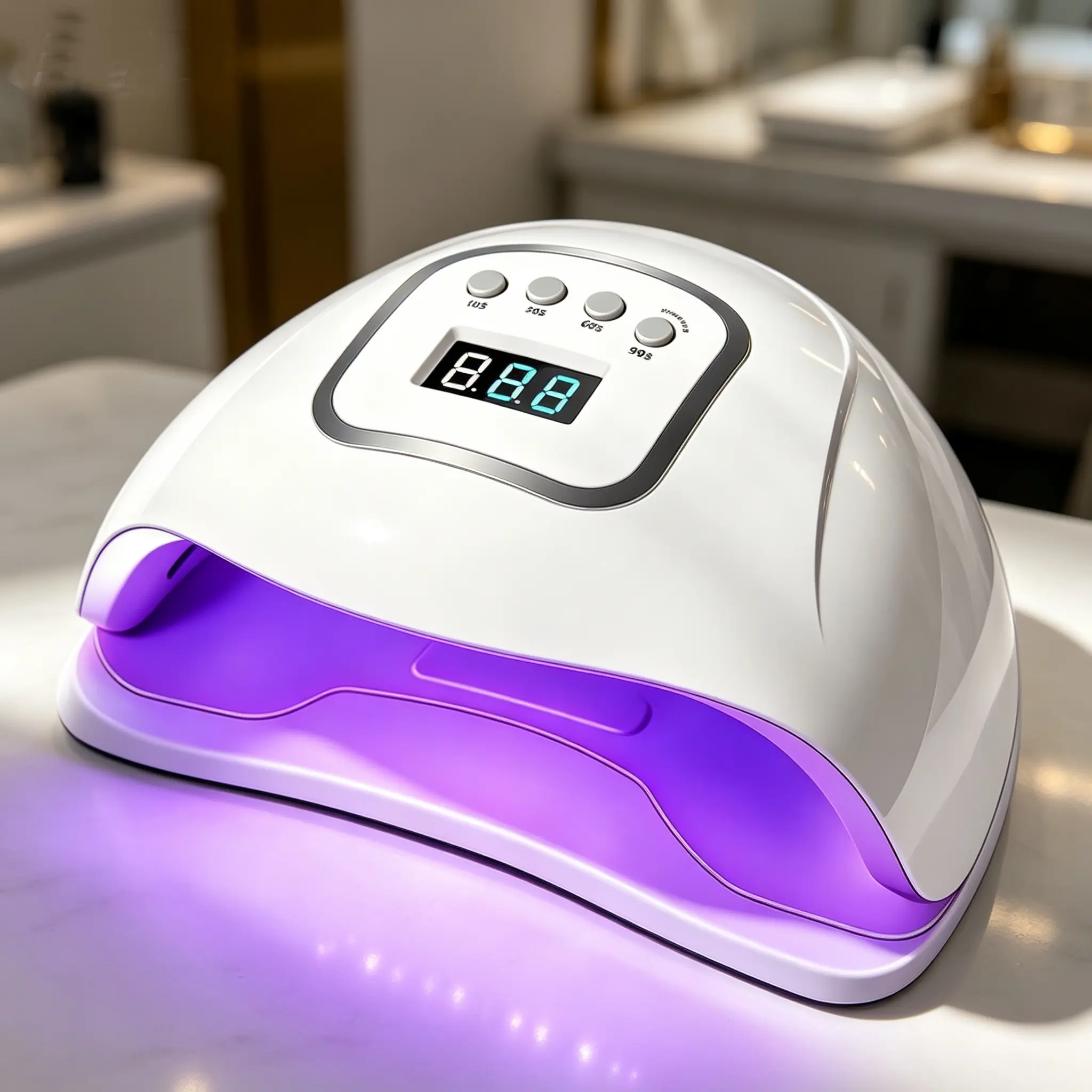Fast Curing UV Light for Gel Polish, UV LED Nail Lamp,Professional Nail Dryer Lamp with 4 Timers Smart Sensor 30 LED Beads,Nail Art Tools and Accessories for Salons Diy Manicure