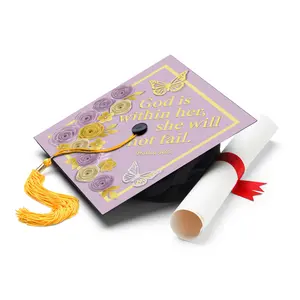 God Is Within Her, She Will Not Fail Graduation Cap Topper