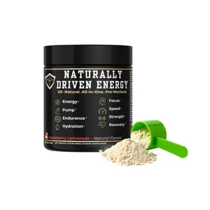 Naturally Driven Supplements Edible All-in-1 Powder Workout & Fitness Supplement, 983g 20-Servings Performance Formula for Fitness Workouts & Sport Events