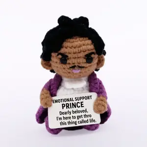Emotional Support Prince Crochet Doll – Handmade Comfort Plush Gift for Women, Friends & Loved Ones