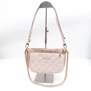 Pre-owned Louis Vuitton Calfskin Shoulder Bags Multi Pochette Multicolor Monogram Shoulder Bag T10361823