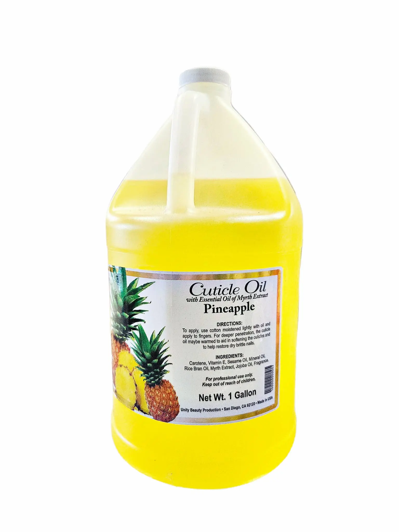 Nail Extravaganza Cuticle Oil, Soothing Liquid with Myrrh & Pineapple for Relaxing At-Home Manicure, Nail Care Supplies for Adults - 1 gal (128 fl oz)