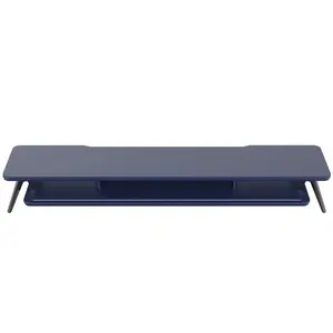 Dual Monitor Stand, Monitor Stands Riser for 2 monitors, 42.5 Inch Wood Desk Shelf